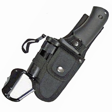 MFH knife set Survival with accessories nylon sheath Black